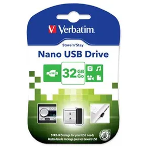 Verbatim USB flash disk, USB 2.0, 32GB, Nano, Store N Stay, schwarz, 98130, USB A